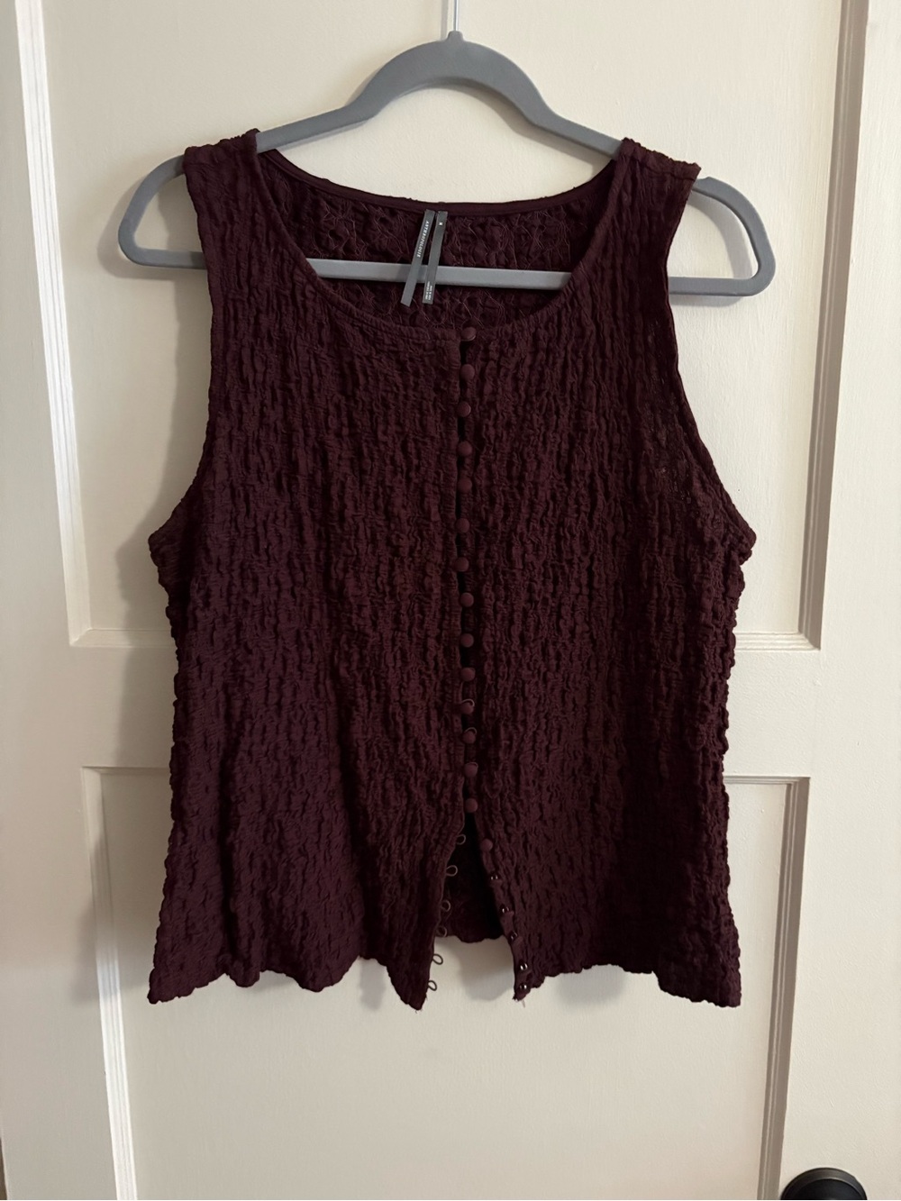 Anthropologie Puckered Peplum Top